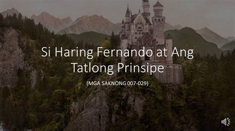 Si Haring Fernando at Ang Tatlong Prinsipe .